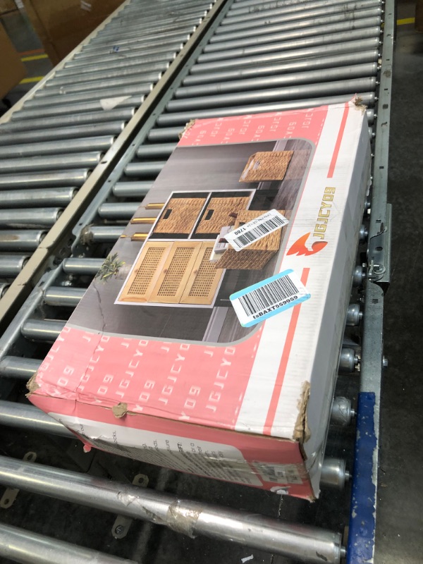 Photo 1 of JGJCYO9 Storage Baskets Wicker Cube Baskets Foldable Handwoven Water Hyacinth Laundry Organizer,Set of 4 pcs Baskets-11x11x11inch