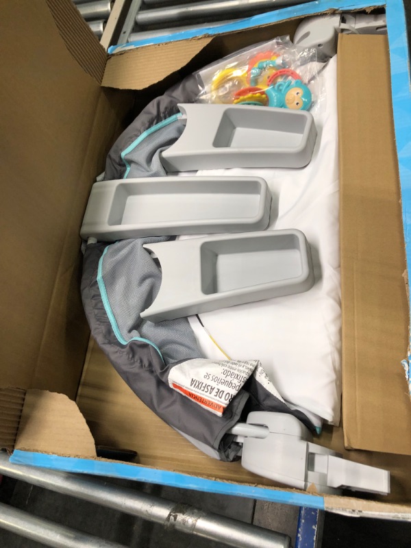 Photo 1 of Fisher-Price Portable Bassinet and Travel Play Area with Baby Toys, On-The-Go Baby Dome, Windmill Fisher-Price Baby Gym with Kick & Play Piano Learning Toy Featuring and 2 Soft Maracas Rattle Toys Windmill Bassinet + Green Play Gym