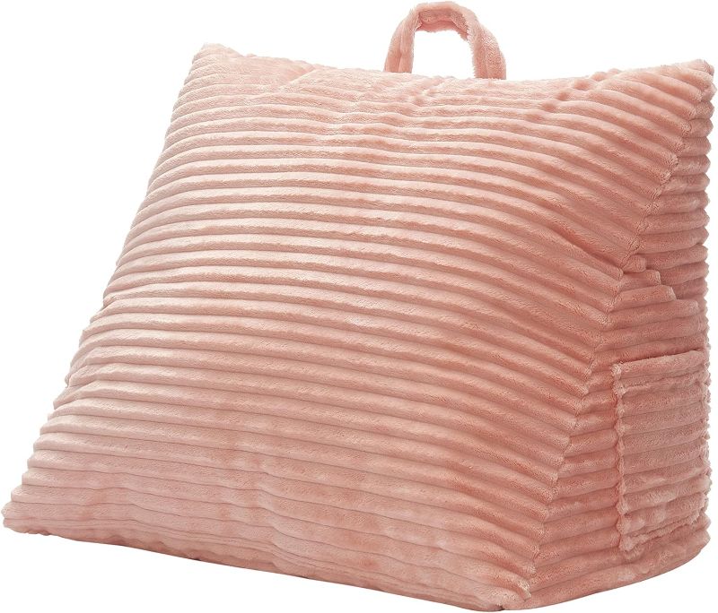 Photo 1 of Dearfoams Ribbed Plush Wedge Pillow