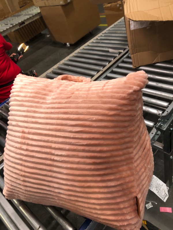 Photo 1 of Dearfoams Ribbed Plush Wedge Pillow