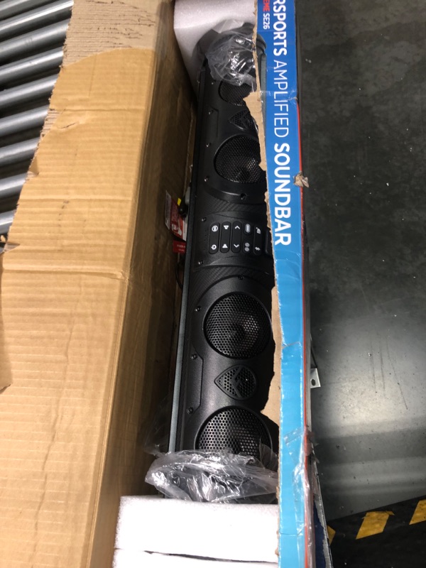 Photo 3 of ECOXGEAR SoundExtreme SE26 Amplified Powersports Bluetooth 8 Speaker Soundbar Waterproof Sandproof with LED Lighting 500 Watts of Peak Power