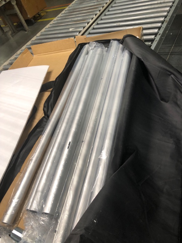 Photo 1 of Hecis Pipe and Drape Backdrop Stand Kit 8ft x 10ft, Backdrop Stand Heavy Duty Wedding Backdrop for Events Wedding Decoration Backdrop Frame