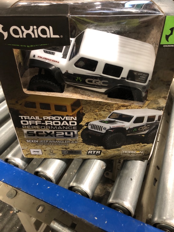 Photo 2 of Axial RC Truck 1/24 SCX24 2019 Jeep Wrangler JLU CRC 4WD Rock Crawler Brushed RTR, White, AXI00002V2T1