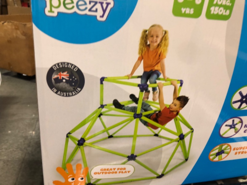 Photo 3 of Eezy Peezy Monkey Bars Climbing Tower - Active Indoor/Outdoor Fun for Kids Jungle Gym Ages 3 to 8 Years Old Dome