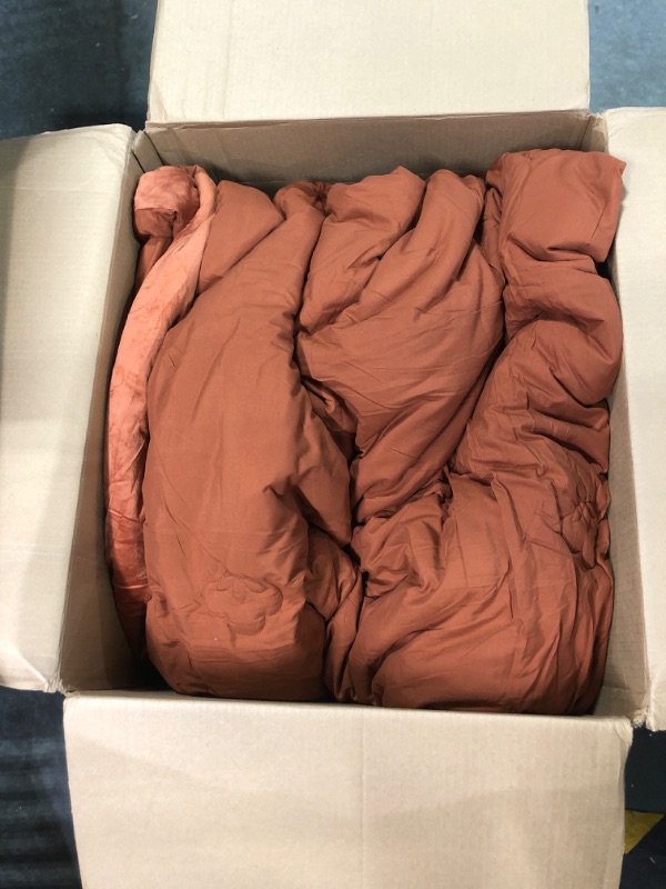 Photo 2 of  Burnt Orange Comforter King Size Set 