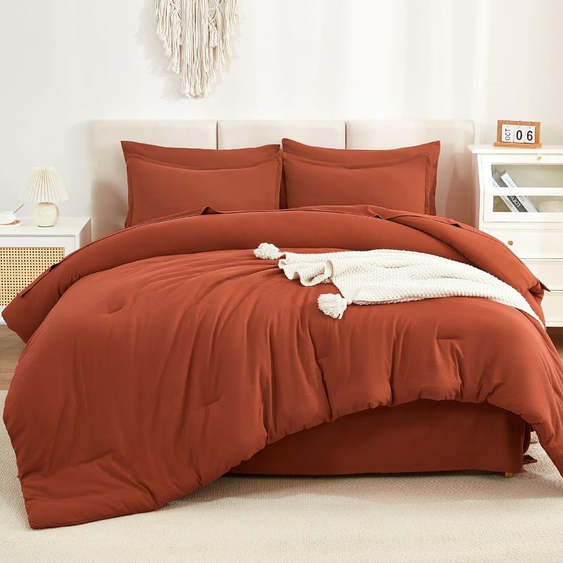 Photo 1 of  Burnt Orange Comforter King Size Set 