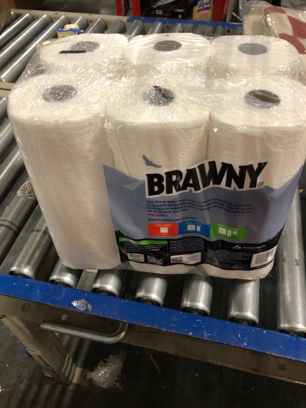 Photo 2 of Brawny Paper Towels, 6 XL Rolls, Pick-A-Size, White, 6 = 12 Regular Rolls
