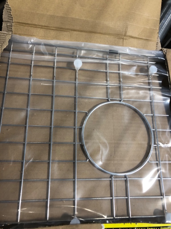 Photo 3 of **USED** Serene Valley Sink Protector Grid 26-1/16" x 14-1/16", Centered Drain with Corner Radius 3-1/2", 304 Stainless Steel Material NLW2614C