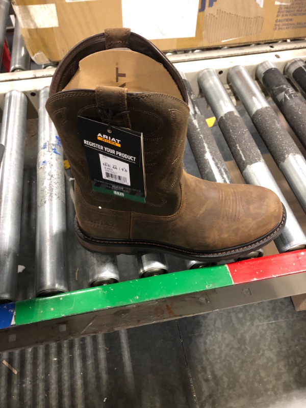 Photo 2 of ARIAT Men's Groundbreaker Pull On Steel Toe Work Boot 10.5 Brown