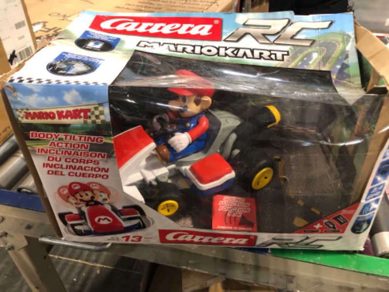 Photo 2 of Carrera RC Officially Licensed Mario Kart Racer 1: 16 Scale 2.4 Ghz Remote Radio Control Car Vehicle Mario Kart Race Kart - Mario