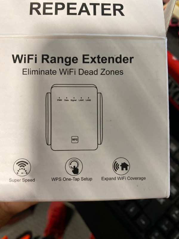 Photo 2 of WiFi Extender, 2023 Newest WiFi Booster and Signal Amplifier up to 8470Sq.ft, WiFi Extenders Signal Booster for Home, Internet Booster, Repeater with Ethernet Port & Access Point, 1-Tap Setup, 2.4GHz