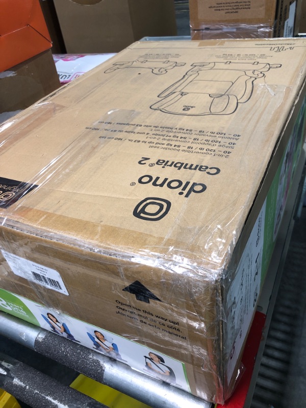 Photo 1 of Diono Cambria 2 XL 2022, Dual Latch Connectors, 2-in-1 Belt Positioning Booster Seat, High-Back to Backless Booster with Space and Room to Grow, 8 Years 1 Booster Seat, Pink NEW! Pink
