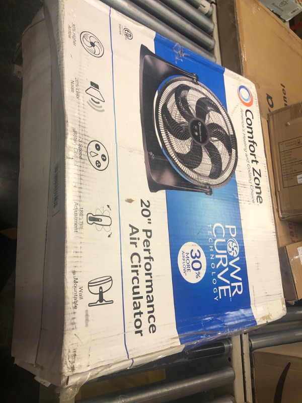 Photo 2 of ******* for parts ******** Powr Curve 20 in. 3-Speed Floor Fan with High Efficiency Motor