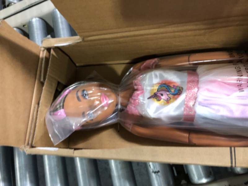 Photo 1 of Barbie 28-inch Best Fashion Friend Unicorn Party Doll, Brown Hair, Amazon Exclusive, by Just Play Unicorn- Brown Hair (Amazon Exclusive)