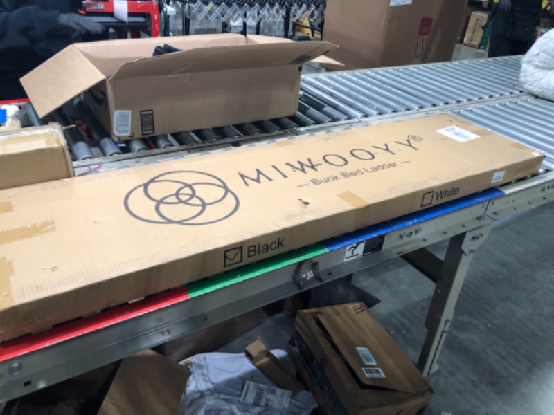 Photo 1 of Black Interior Bunk Bed Ladder - 55" RV Metal Ladder with Adjustable Hooks and Mounting Hardware, 330 LB Load Capacity - Versatile for Dorm Loft Ladder, Home, and Apartments Included 55inch / 140cm Black