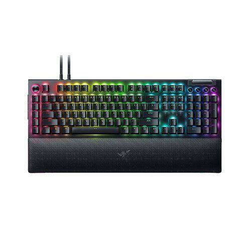 Photo 1 of Razer BlackWidow V4 Pro Full Size Wired Mechanical Linear Switch Gaming Keyboard with Chroma RGB Backlighting - Black