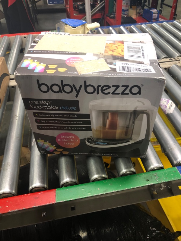 Photo 2 of Baby Brezza One Step Baby Food Maker Deluxe – Cooker and Blender in One to Steam and Puree Baby Food for Pouches - Make Organic Food for Infants and Toddlers - Set Includes 3 Pouches and 3 Funnels