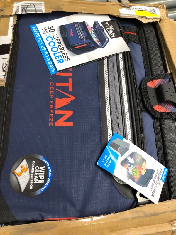 Photo 2 of Arctic Zone Titan Deep Freeze Zipperless Hardbody Coolers - Sizes: 9, 16, 30 and 48 Can - Colors: Navy, Moss, Process Blue, Pine, Citrus, Gray, Blue Lagoon Blue 30 Can