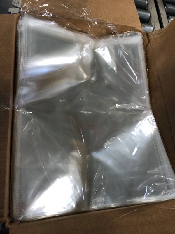 Photo 2 of Spartan Industrial - 12" X 15" (1000 Count) Crystal Clear Resealable Cello Poly Bags for Packaging - Self Seal & Reinforced