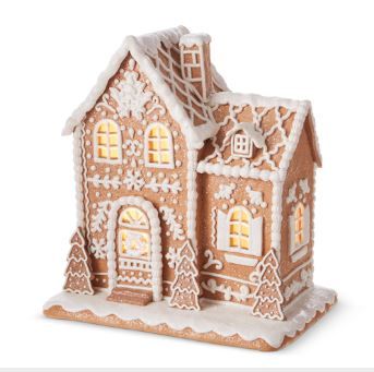 Photo 1 of 12.5" LIGHTED GINGERBREAD HOUSE