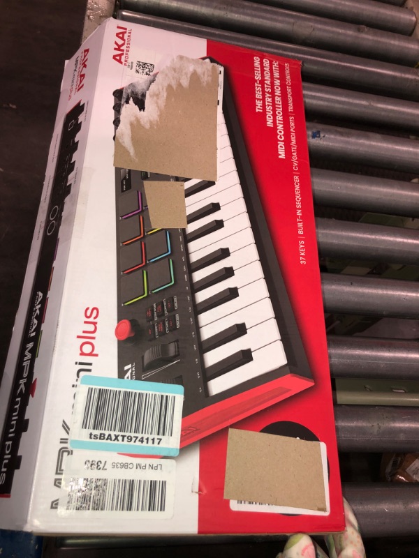 Photo 3 of Akai Professional MPK Mini Plus - USB MIDI Keyboard Controller with 37 Mini Keys, 8 MPC Pads, Sequencer & Focusrite Scarlett Solo 3rd Gen USB Audio Interface, for the Guitarist, Vocalist Plus MPK Mini + Audio Interface