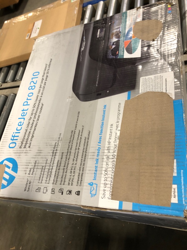 Photo 2 of ** Printhead appears to be missing undetected ** HP OfficeJet Pro 8210 Wireless Color Printer (D9L64A) with and Instant Ink $5 Prepaid Code Printer + Instant Ink