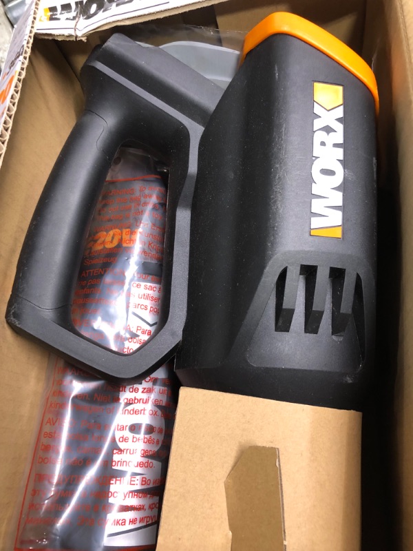 Photo 3 of **USED*** FOR PARTS ONLY  *** WORX 20V Turbine Cordless Two-Speed Leaf Blower Power Share (Tool Only) - WG547.9 20V Batt/Charger Sold Separately