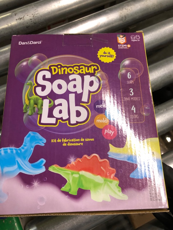 Photo 2 of Dino Soap Making Kit for Kids - Dinosaur Science Kits for Kids All Ages - STEM DIY Activity Craft Kits - Crafts Gift for Girls and Boys