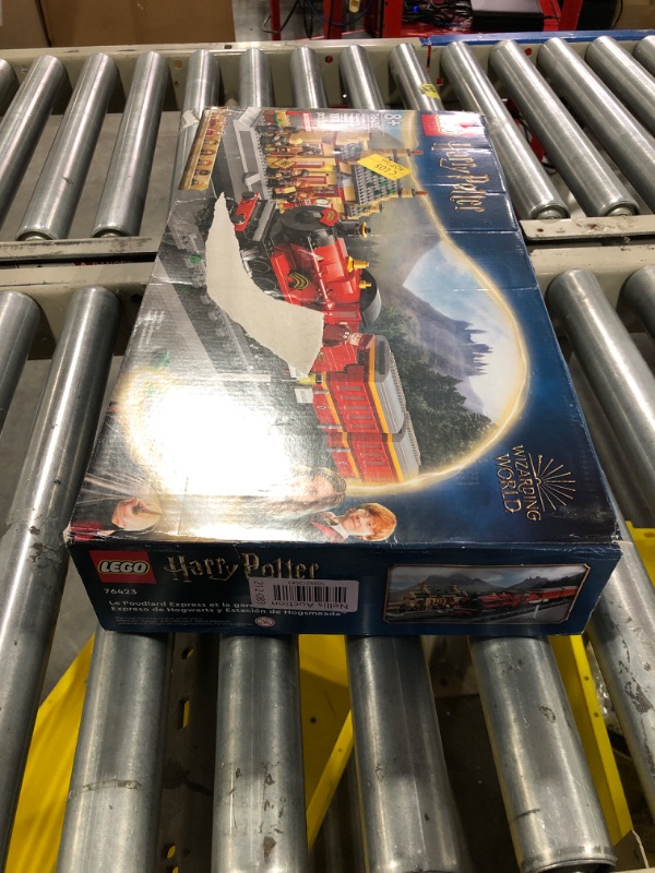 Photo 2 of **box a bit damaged but BOX FACTORY SEALED** LEGO Harry Potter Hogwarts Express & Hogsmeade Station 76423 Building Toy Set; Harry Potter Gift Idea for Fans Aged 8+; Features a Buildable Train, Tracks, Ticket Office and 8 Harry Potter Minifigures