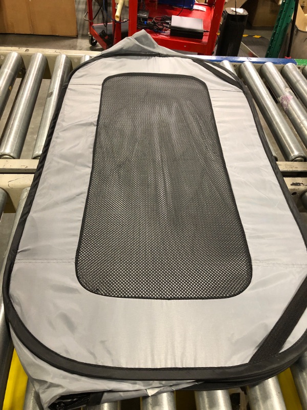 Photo 1 of ***broken  zipper  *** Love's cabin 36in Portable Large Dog Bed - Pop Up Dog Kennel, Indoor Outdoor Crate for Pets, Portable Car Seat Kennel, Cat Bed Collection, Grey 36in Grey