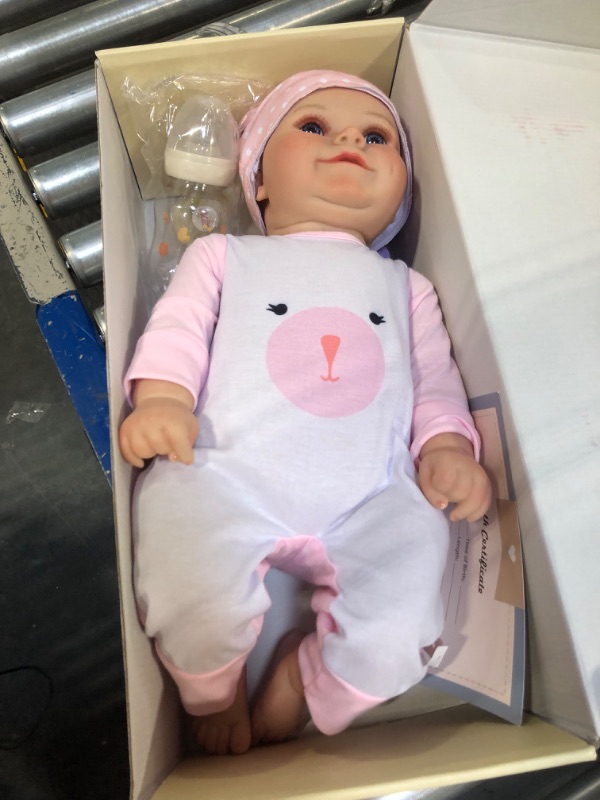 Photo 1 of BABESIDE Reborn Baby Dolls - 20 Inch Cute Soft Vinyl Realistic-Newborn Baby Doll for 3+ Year Old Girls Kids Real Life Like Baby Doll