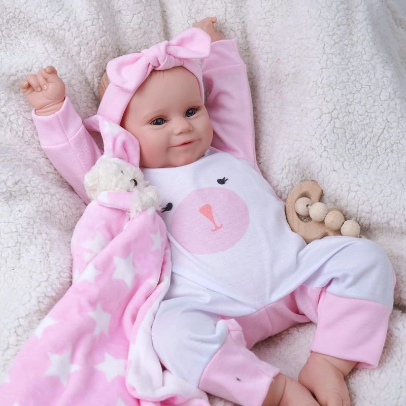 Photo 1 of BABESIDE Reborn Baby Dolls - 20 Inch Cute Soft Vinyl Realistic-Newborn Baby Doll for 3+ Year Old Girls Kids Real Life Like Baby Doll