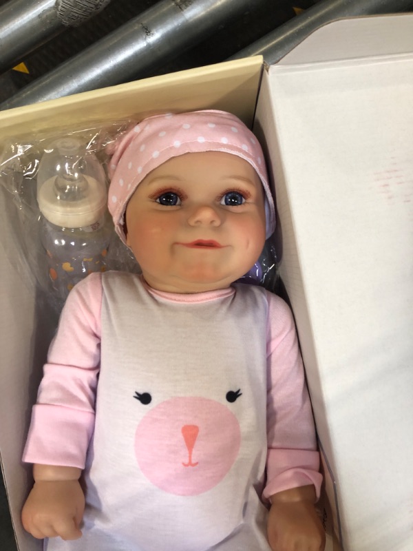Photo 1 of BABESIDE Reborn Baby Dolls - 20 Inch Cute Soft Vinyl Realistic-Newborn Baby Doll for 3+ Year Old Girls Kids Real Life Like Baby Doll