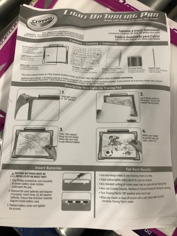 Photo 1 of Crayola Light-up Tracing Pad Pink, Coloring Board for Kids, Gift, Toys for Girls, Ages 6, 7, 8, 9,10