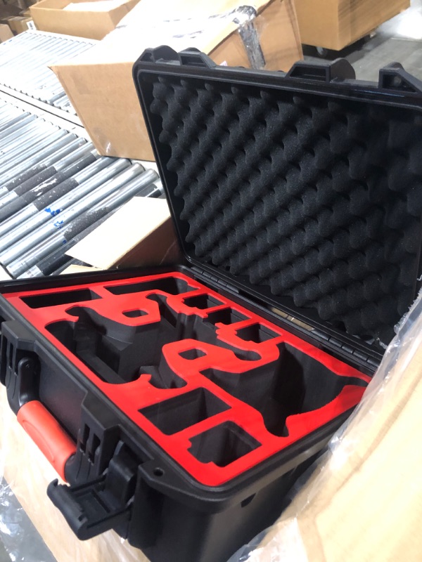 Photo 1 of Judunmsk Drone Waterproof Hard Case for DJI FPV Case, Large-Capacity Carrying Case Without Disassembling The Propeller, Compatible with Arm Bracers Accessories(Not Include Arm Bracers and Drone) Only case
