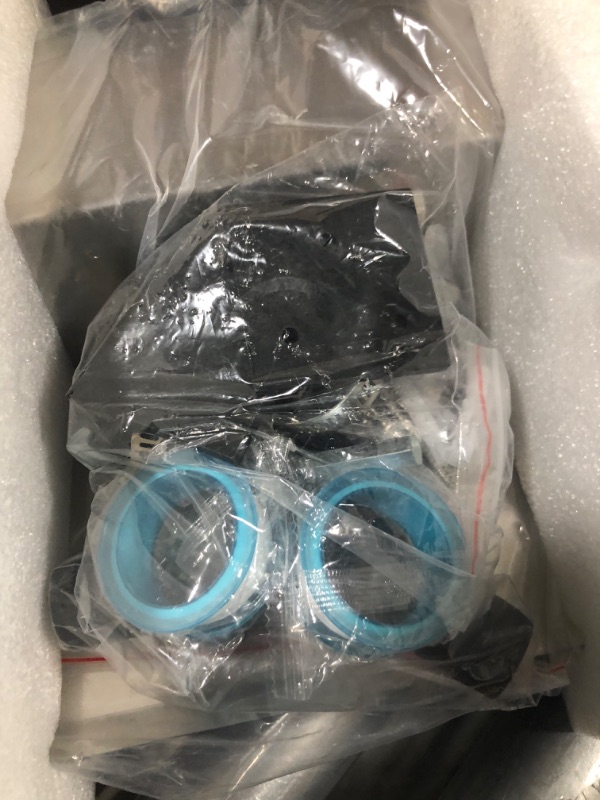 Photo 1 of LONGRUN Stainless Steel Waterfall Spillway, APP Control Multi-Color LED Light Outdoor Pool Fountain, Water Spillway Koi Pond Waterfalls Fountains Kit for Garden Patio Swimming Pool Decoration-35.4" 35.4" (Remote & APP Control)