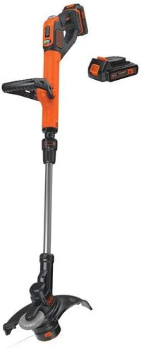 Photo 1 of **USED**  BLACK+DECKER 20V MAX String Trimmer/Edger Kit, 10-Inch with Safety Eyewear, Lightweight, Clear Lens (LST201 & BD250-1C) Kit w/ Safety Glasses