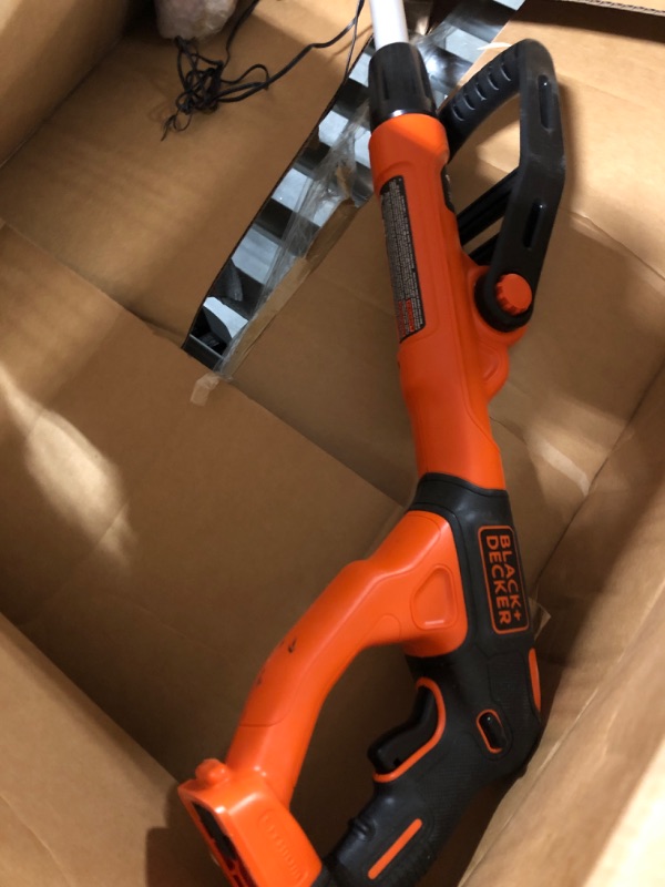 Photo 4 of **USED** BATTERY MISSING***  BLACK+DECKER 20V MAX String Trimmer/Edger Kit, 10-Inch with Safety Eyewear, Lightweight, Clear Lens (LST201 & BD250-1C) Kit w/ Safety Glasses