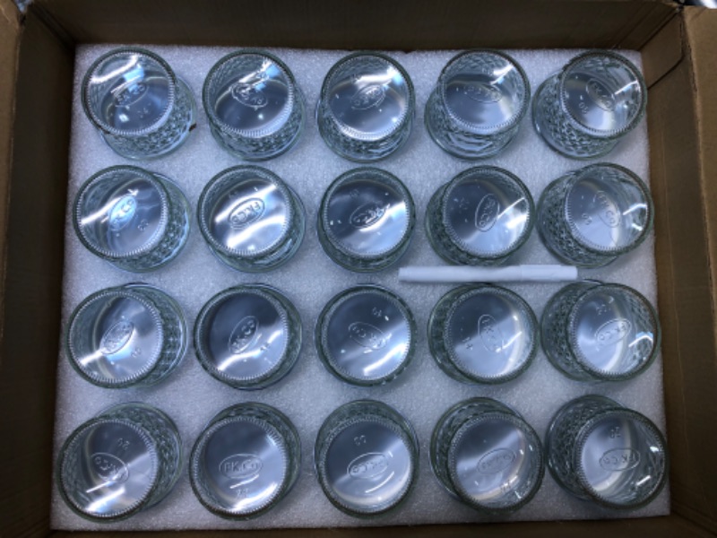 Photo 1 of 4 oz Glass Jars With Lids?Black?,Small Clear Canning Jars For Caviar,Herb,Jelly,Jams,Mini Wide Mouth Mason Jars Spice Jars For Kitchen Storage Preserving Food And Party Favors 40 Pack ……