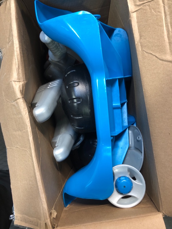 Photo 1 of Fisher-Price Jurassic World Velociraptor Dinosaur Tricycle, Toddler Toy Ride-On with Lights Sounds Walkie-Talkie and Storage Area