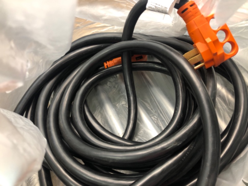 Photo 2 of **New Opened**Sintron 50 Amp 50 Feet RV Power Extension Cord, NEMA 14-50P Plug to NEMA 14-50R Receptacle Connector with Grip Handle, ETL Listed Heavy Duty STW Cord, Compatible with Tesla & 50 Amp RV Campers Trailer 50A/50 Feet RV Power Extension Cord