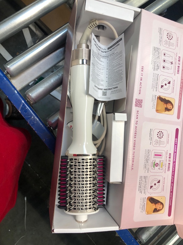 Photo 3 of **Gently Used/Like New**Shark HT202 SmoothStyle Heated Comb + Blow Dryer Brush, Dual Mode, for All Hair Types, Silk