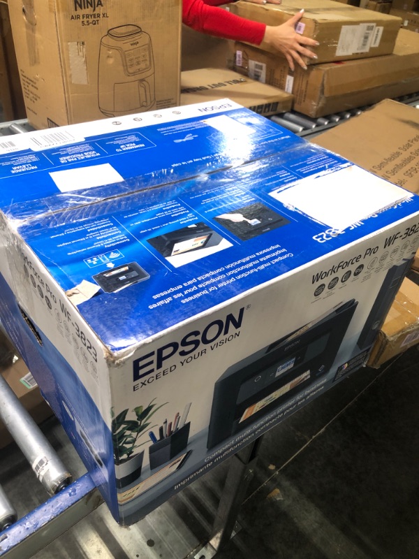 Photo 1 of Epson Workforce Pro WF-3823 Wireless All-in-One Printer with Auto 2-Sided Printing, 35-Page ADF, 250-Sheet Paper Tray and 2.7" Color Touchscreen, Black