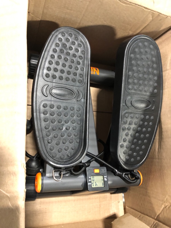 Photo 2 of Niceday Steppers for Exercise, Stair Stepper with Resistance Bands, Mini Stepper with 300LBS Loading Capacity, Hydraulic Fitness Stepper with LCD Monitor