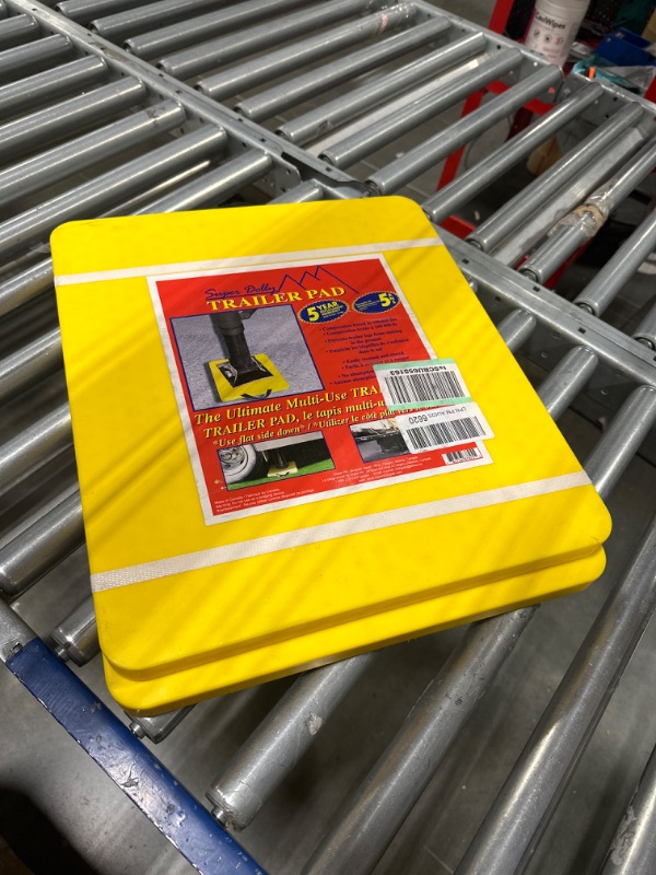 Photo 2 of AP Products 87825 Super Dolly Bus Pad, (Pack of 2) Yellow, Standard