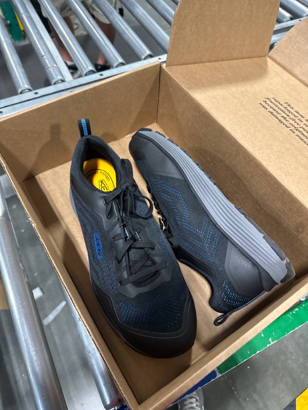 Photo 3 of KEEN Utility Men's Sparta 2 Low Height Alloy Toe Industrial Work Shoes 12 Wide Brilliant Blue/Black