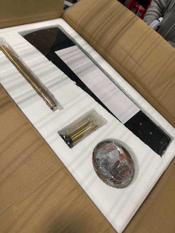 Photo 1 of DIGLED 60 Inch Modern Ceiling Fan with Lights and Remote Control, Farmhouse Ceiling Fan with 8 Blades 5-Speed Reversible DC Motor for Indoor Kitchen Bedroom Living Room Outdoor Patios, Black and Gold black and gold 60"