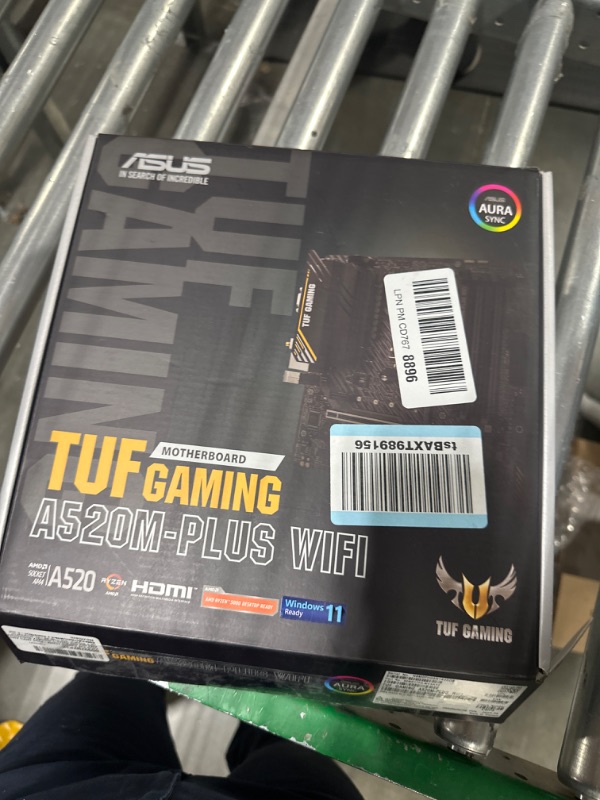 Photo 2 of ASUS TUF Gaming A520M-PLUS (WiFi) AMD AM4 (3rd Gen Ryzen™) microATX Gaming Motherboard (M.2 Support, 802.11ac Wi-Fi, DisplayPort, HDMI, D-Sub, USB 3.2 Gen 1 Type-A and Aura Addressable Gen 2 headers)