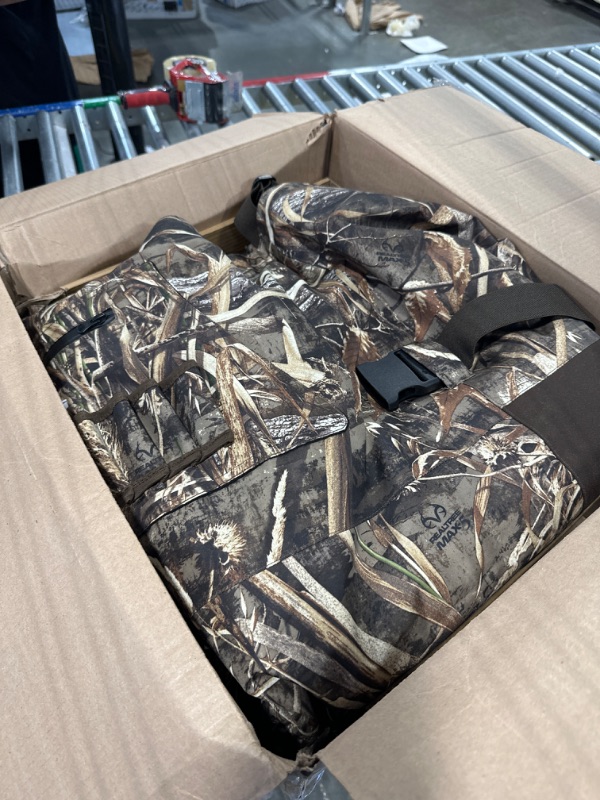 Photo 2 of 8 Fans Breathable Hunting Waders,1000G Insulation Boots with Removable Insulated Liner for Duck Hunting (Realtree Max5, 7-14) 11 Camo