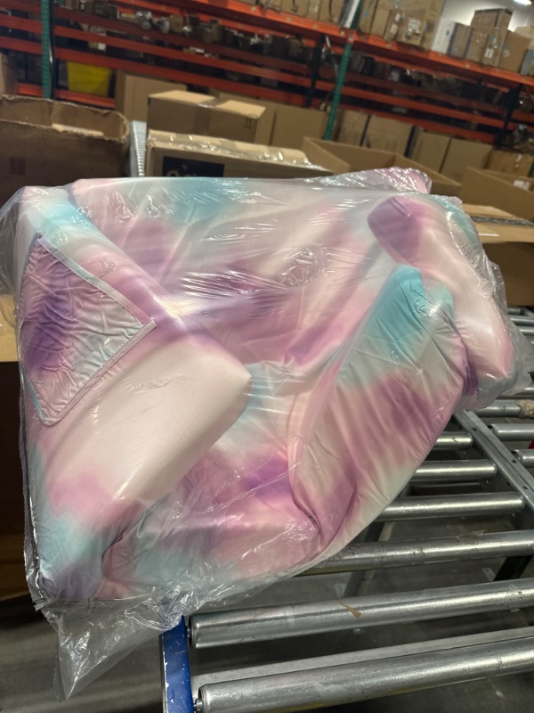 Photo 1 of Delta Children Cozee Flip-Out Sofa - 2-in-1 Convertible Sofa to Lounger for Kids, Pink Tie Dye